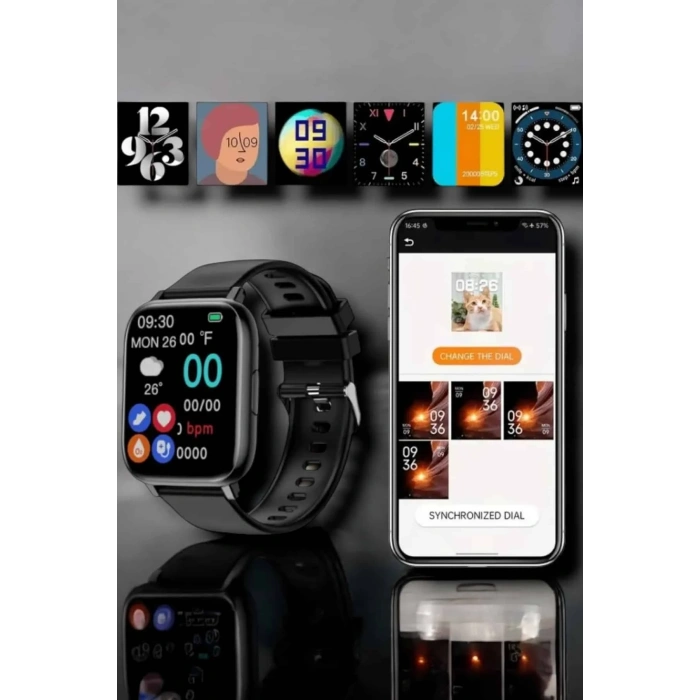 Suya Dayanıklı Bluetooth Akıllı Saat Gps, Adımsayar, Nabız & Sağlık Takibi