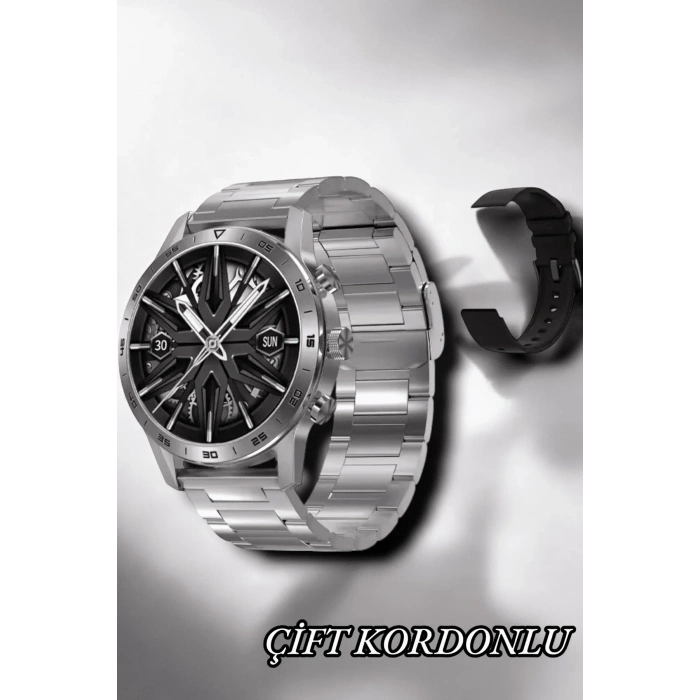 Suya Dayanıklı Dokunmatik Akıllı Saat Bluetooth 5.0, Sesli Asistan Ve Sağlık Takibi