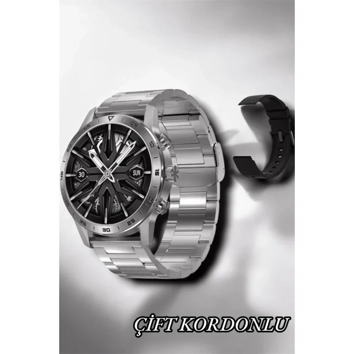 Suya Dayanıklı Dokunmatik Akıllı Saat Bluetooth 5.0, Sesli Asistan Ve Sağlık Takibi