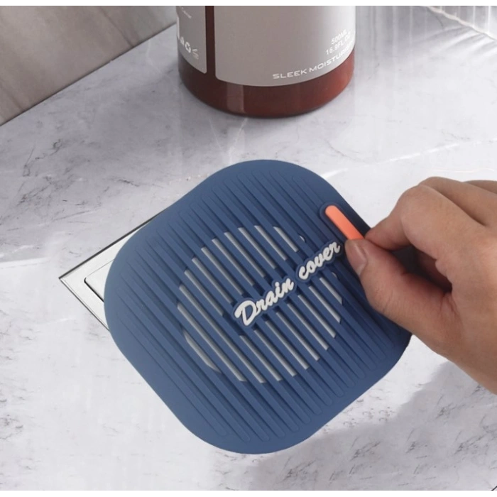 Süzgeçli Lavabo Gider Koruyucu Mat Gri (5263)
