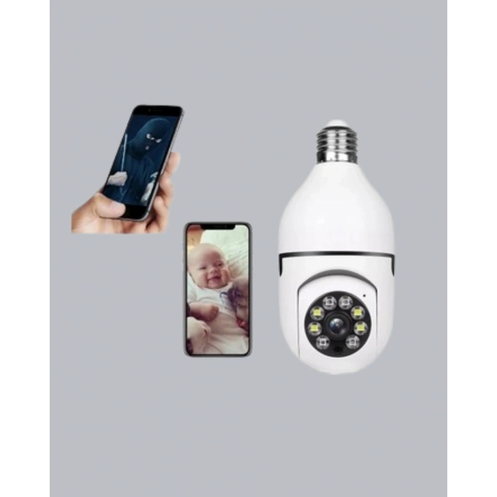 Tam Karanlıkta Görüntüleme Sağlayan 1080p Ampul Güvenlik Kamerası