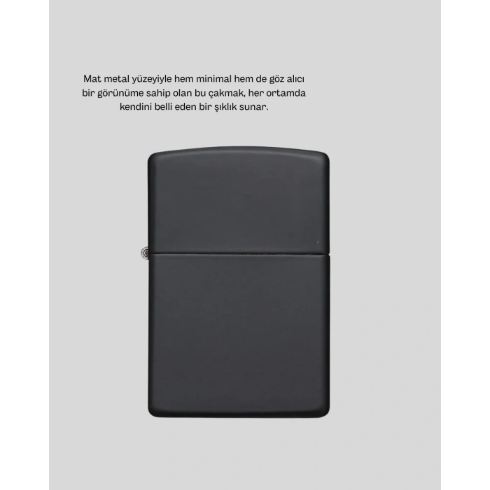 Tasarım Metal Çakmak Minimal Mat Yüzeyli Ve Şık Görünümlü