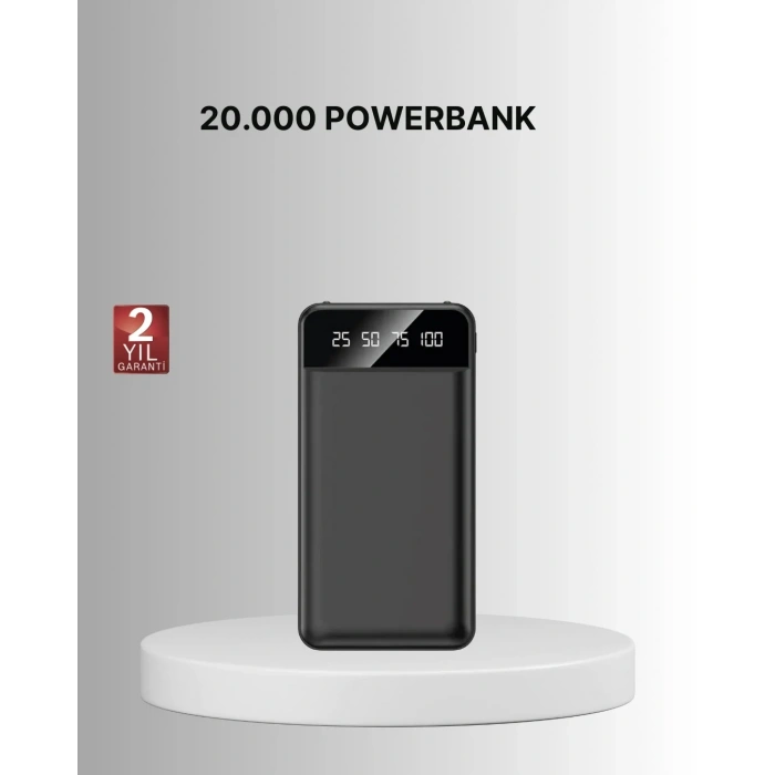 Taşınabilir 20.000 Mah Hızlı Şarj Powerbank 4 Çıkışlı