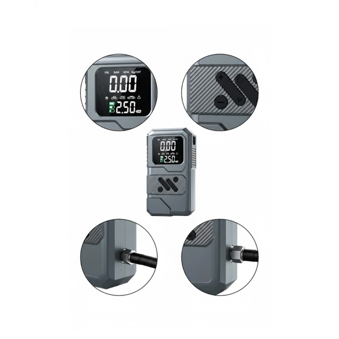 Taşınabilir Araç Akü Takviye Ve Hava Kompresörü Powerbank Özellikli