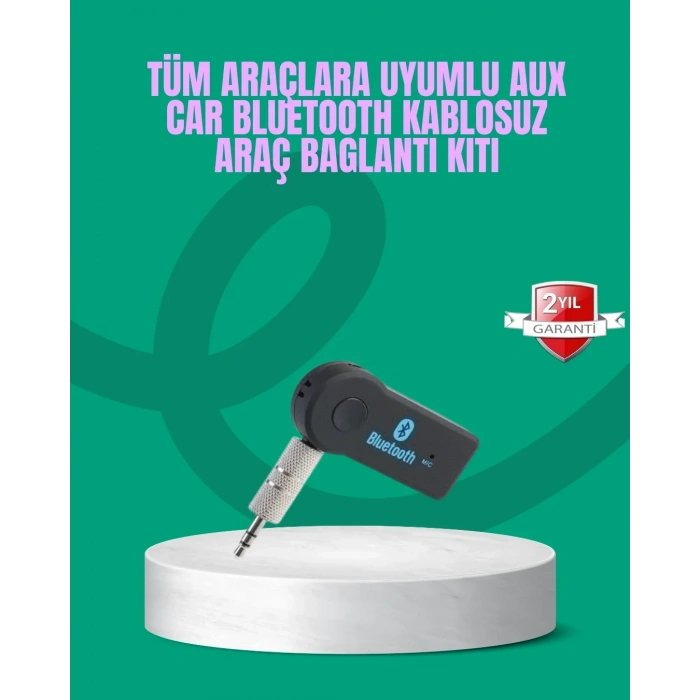 Taşınabilir Bluetooth Aux Araç Müzik Ve Konuşma Kiti