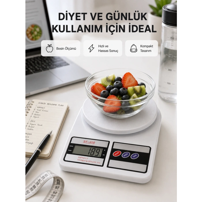 Taşınabilir Hassas Tartı – 5kg Kapasite, 1g Ölçüm, Gram Ve Ons Desteği Yeni Nesil