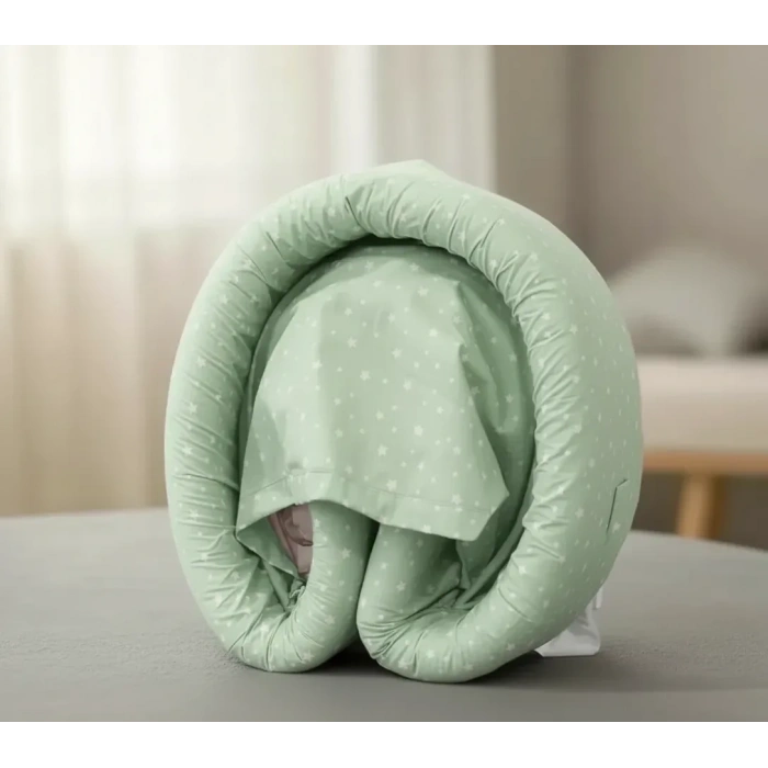 Taşınabilir Portatif Bebek Yatağı,sırt Çantasına Dönüşebilen Portatif Bebek Beşiği (yeşil)