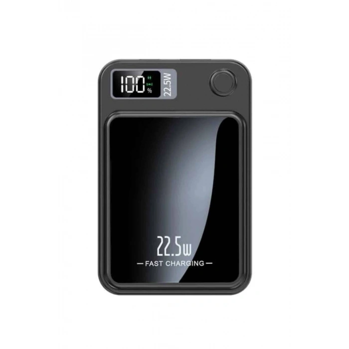 Taşınabilir Şarj Magsafe Powerbank 10.000 Mah Hızlı Şarj Led Göstergeli Kablosuz
