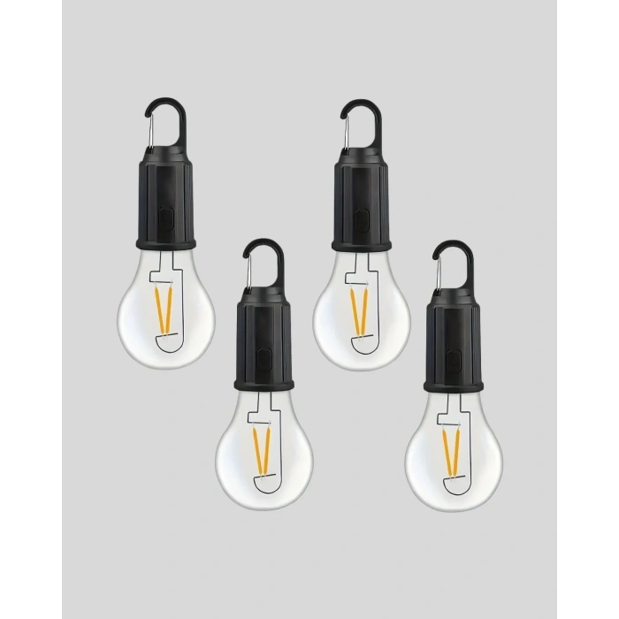 Taşınabilir Şarjlı Led Kamp Lambası – Type-c Girişli Ve Kancalı Tasarım