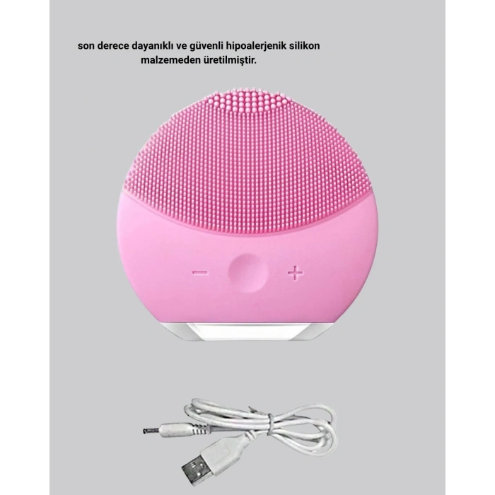 Taşınabilir Silikon Masaj Aleti – Derin Temizlik, Yüz Ve El Kullanımına Uygun