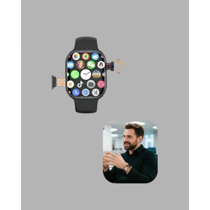 Telefon Bağımsız Sım Kartlı Akıllı Saat Nabız Ölçerli