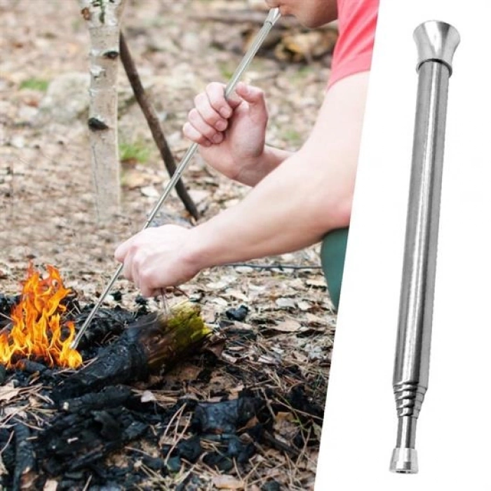 Teleskopik Ateş Başlatıcı Outdoor Üfleme Borusu 63 Cm (5263)