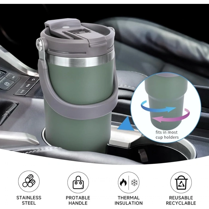 Termos 900 ML Pipetli Termos Bardak (5263)