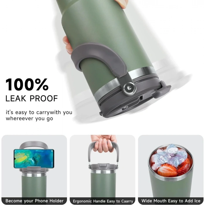 Termos 900 ML Pipetli Termos Bardak (5263)