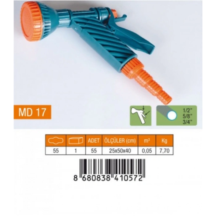 TETİKLİ TABANCA SÜZEK 1/2-5/8-3/4 NORMAL REKOR (5263)