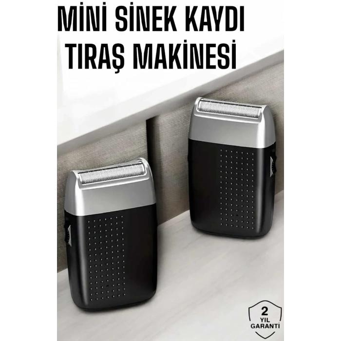 Tıraş Makinesi Mini Sinek Kaydı Şarjlı Taşınabilir Paslanmaz Çelik