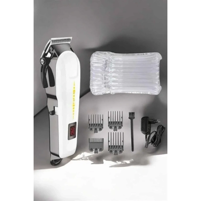 Tıraş Makinesi Profesyonel Saç Ve Sakal Kesme Milim Ayarlı Dijital Göstergeli