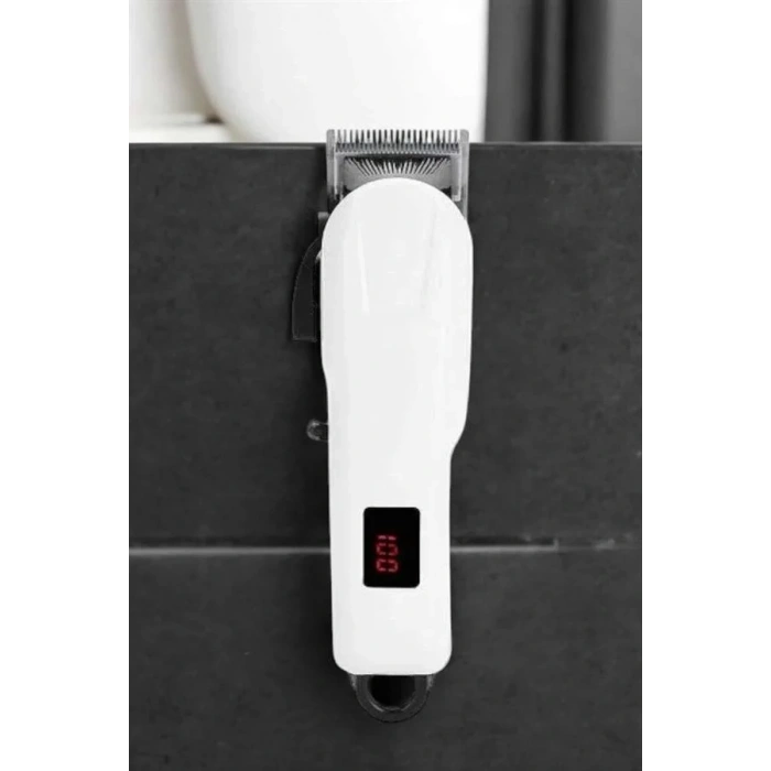 Tıraş Makinesi Profesyonel Saç Ve Sakal Kesme Milim Ayarlı Dijital Göstergeli