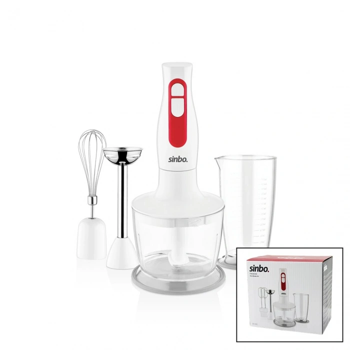 TURBO EL BLENDER SETİ DOĞRAYICI- MİKSER- BLENDER 2 KADEME HIZ 600ML HAZNE - 700ML ÖLÇÜ KABI SHB-3100S (5263)