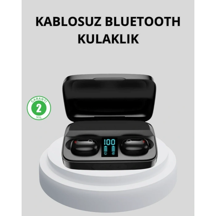 Tws Bluetooth Kulaklık 1800mah Şarj Kutulu Dijital Ekranlı