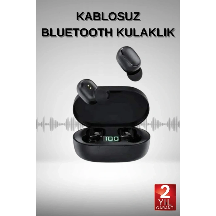 Tws Bluetooth Kulaklık Kulak İçi Kablosuz Dijital Göstergeli Çağrı Cevaplayabilen
