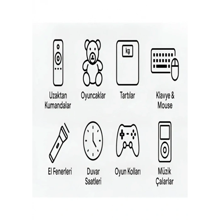 Type-c Şarjlı 800mwh 1.5v Şarj Edilebilir 2’li Aaa İnce Pil - Lityum Iyon Batarya