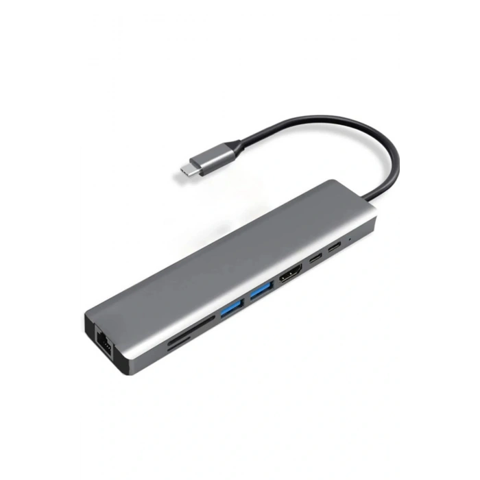 Type-c To Hdtv Multifunction Adapter 8 Port Kablo