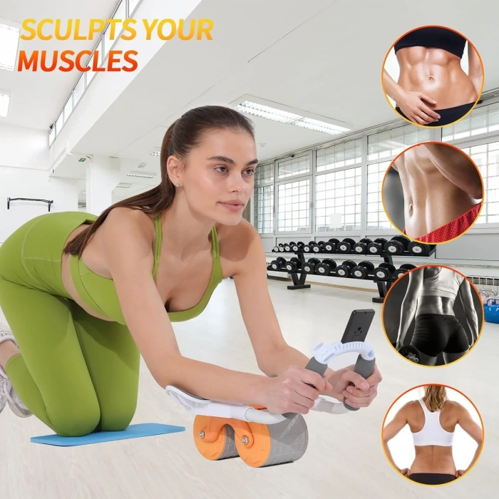 Ultimate Sup, Abs Tekerlekli Silindir, Abs Egzersizi, Silindirli Egzersiz, Fitness Ekipmanı (5263)