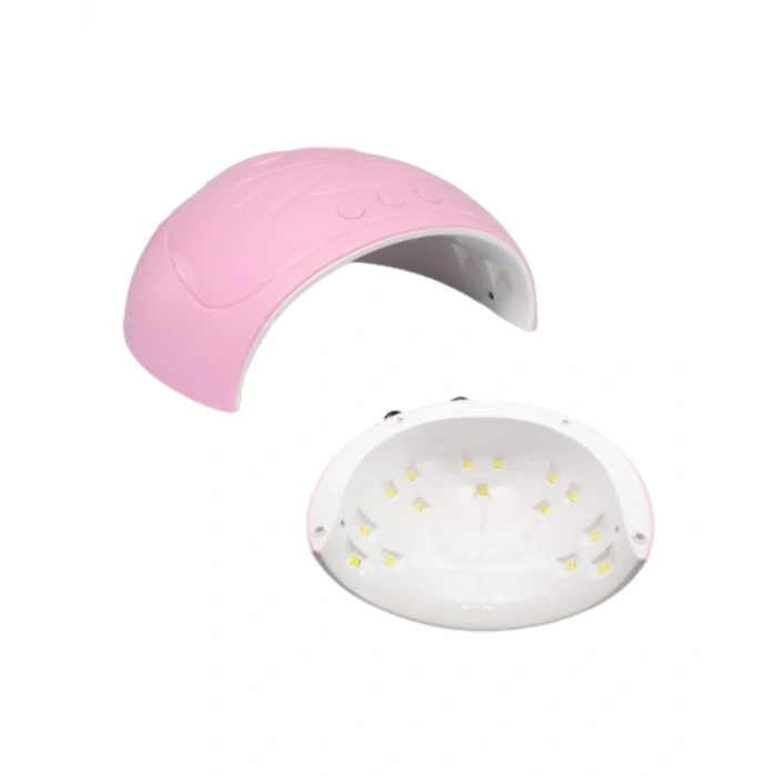 Ultraviyole Işıklı 15 Ledli 45w Oje Kurutucu Makine Pembe