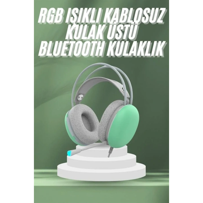Unısex Yüksek Ses Kaliteli Yumuşak Kılıflı Kablosuz Kulak Üstü Bluetooth Kulaklık