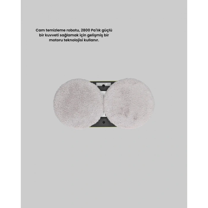 Ups Destekli Düşmeye Karşı Korumalı Cam Temizleme Robotu