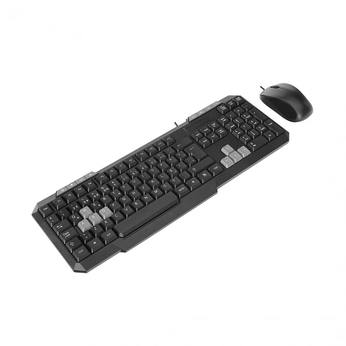 USB KABLOLU KLAVYE - MOUSE SET Q KLAVYE 1200DPI MOUSE KM-1435 (5263)