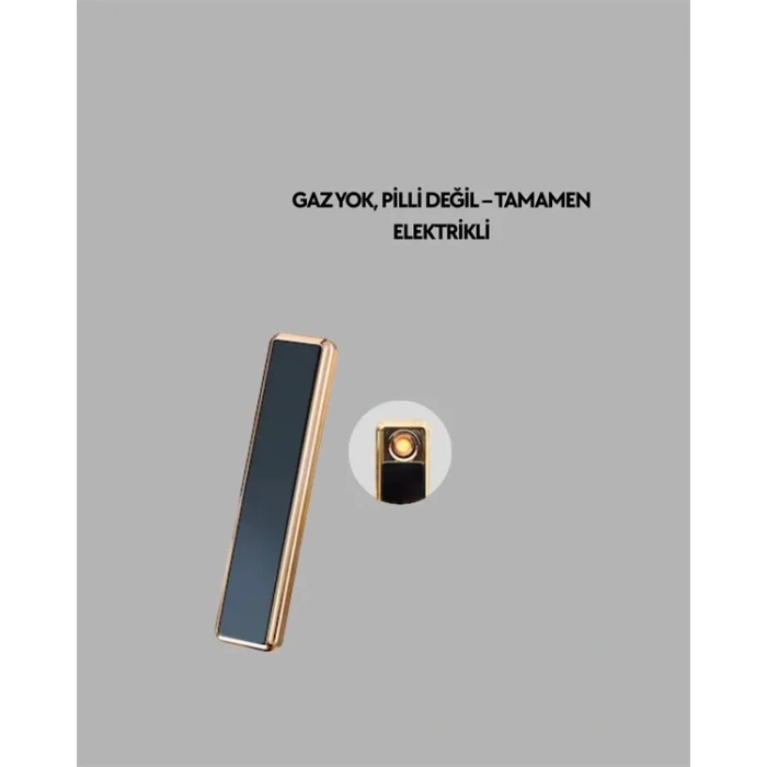Usb Şarjlı Alevsiz Elektronik Çakmak – Rüzgara Dayanıklı, Gazsız, Güvenli Kullanım