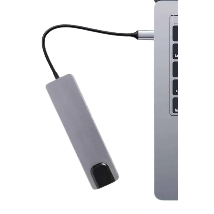 Usb Type-c Hub Dönüştürücü Çevirici Çoklayıcı Macbook Çevirici 8 Portlu