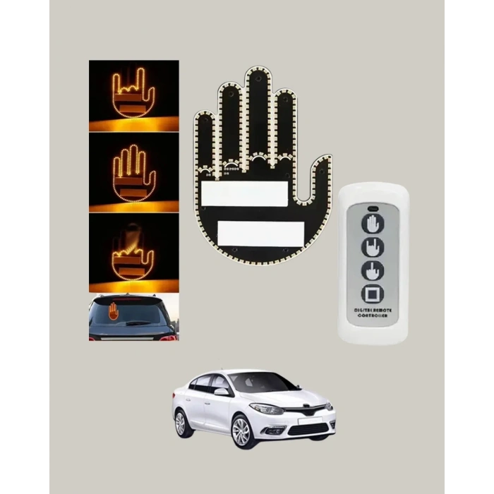 Uzaktan Kumandalı Led El Park Uyarı Cihazı Suya Dayanıklı Enerji Tasarruflu