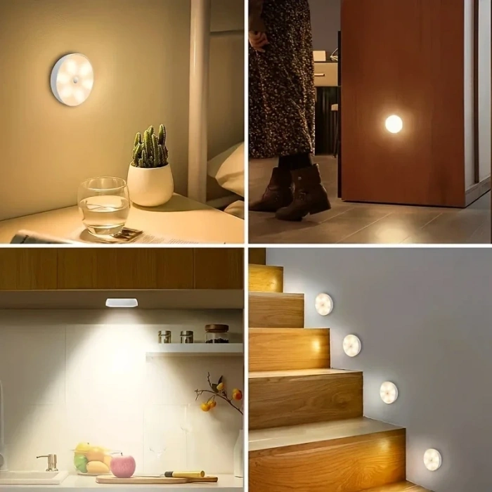 Uzaktan Kumandalı Yapışkanlı 3'lü Led Spot Lamba (5263)