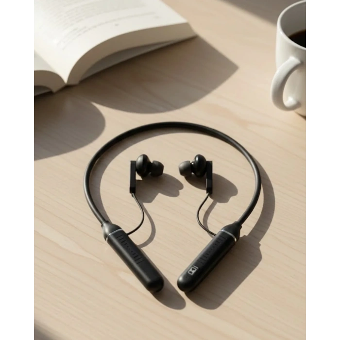 Uzun Süre Kullanımlı Kablosuz Boyun Askılı Stereo Kulaklık Güçlü Bas Ve Net Ses