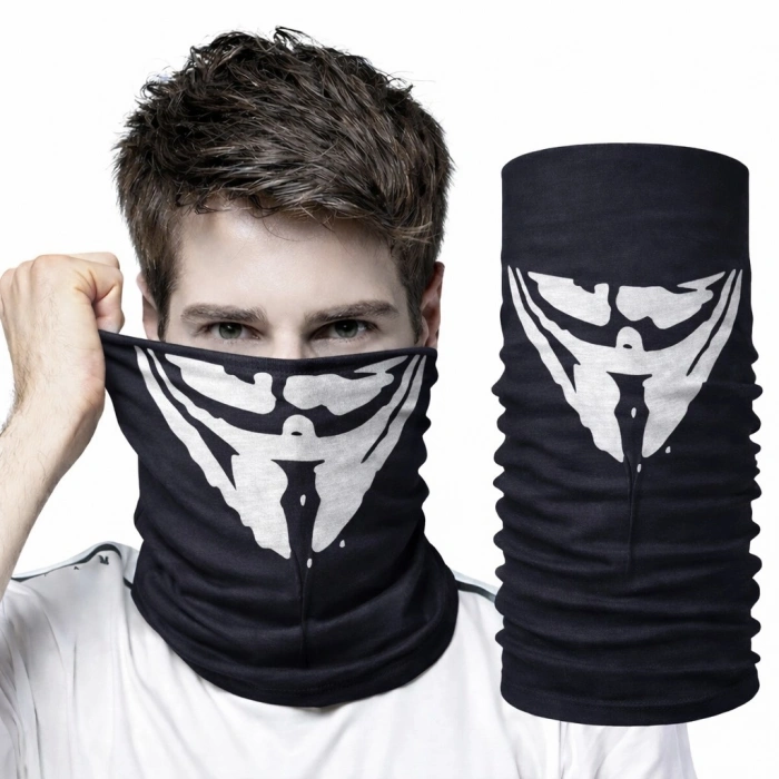 Vendetta Maskesi Desenli Baf Bandana – Çok Amaçlı Yüz Boyunluk Bandana 4 No (5263)