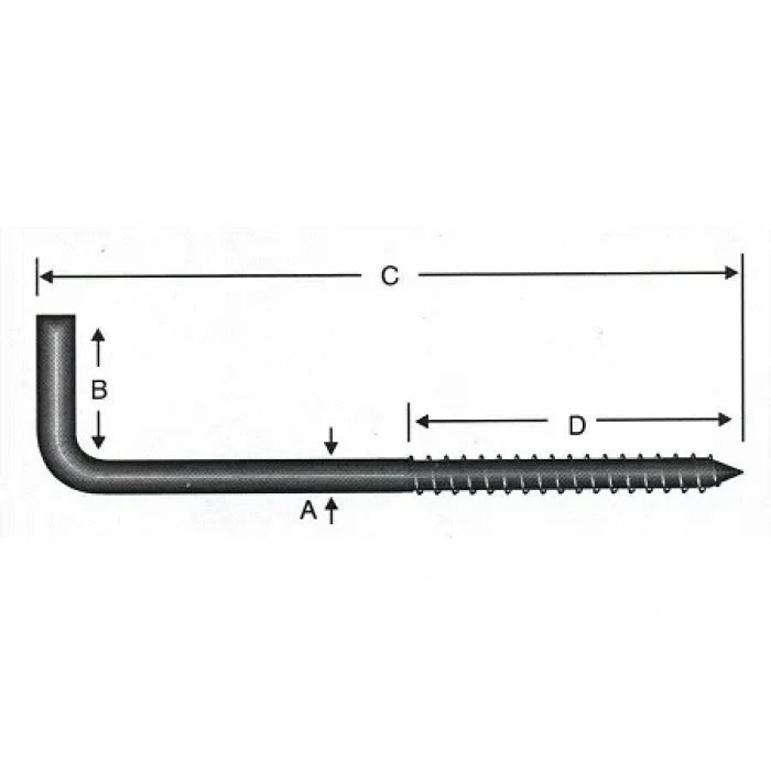 Vidalı Korniş Çivi No:5 - 4x50 - 100 Adet