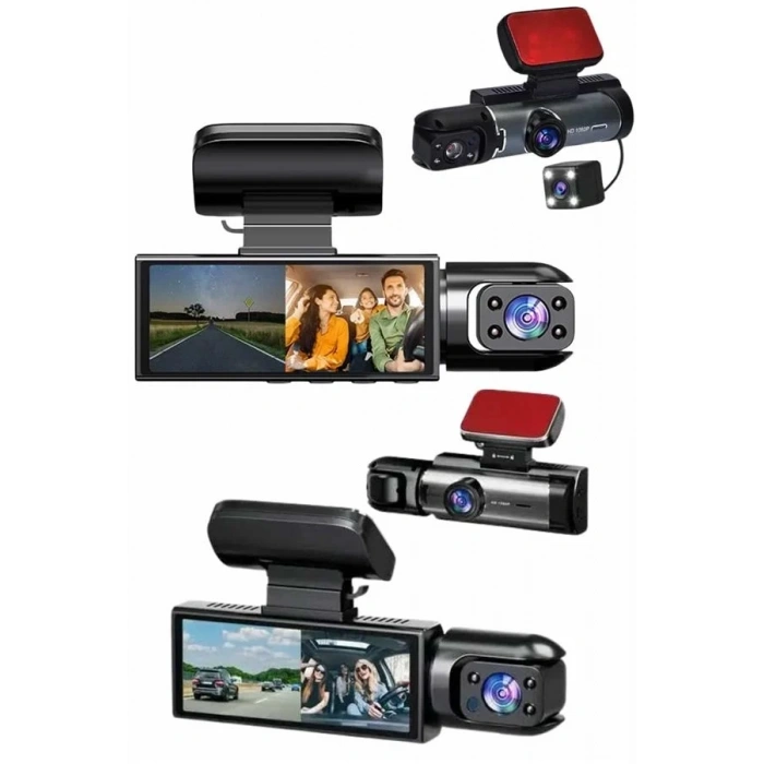 Video Ve Fotoğraf Kaydedici Sürüş Kamerası Ön Ve Arka Çift Kameralı