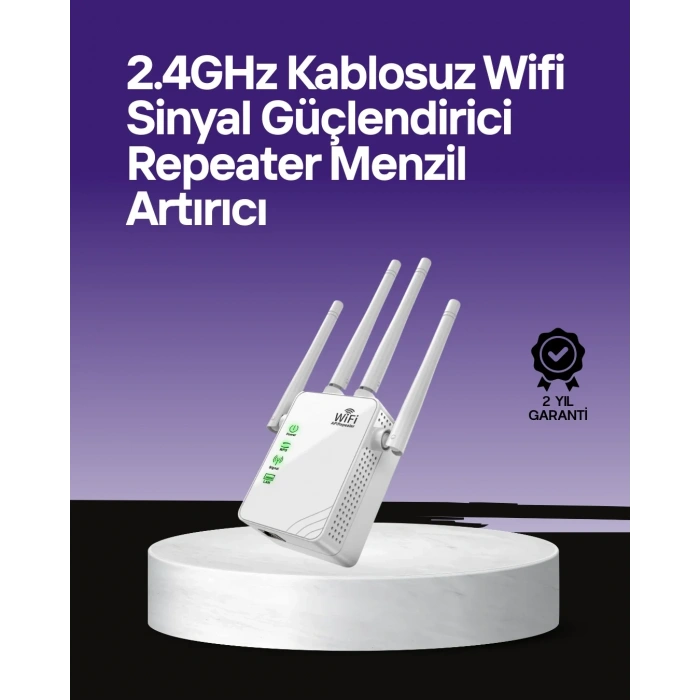 Wps Destekli 2.4ghz + 5ghz Wifi Sinyal Güçlendirici