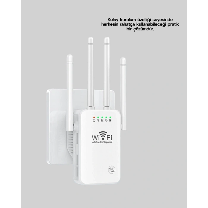 Wps Destekli 2.4ghz + 5ghz Wifi Sinyal Güçlendirici