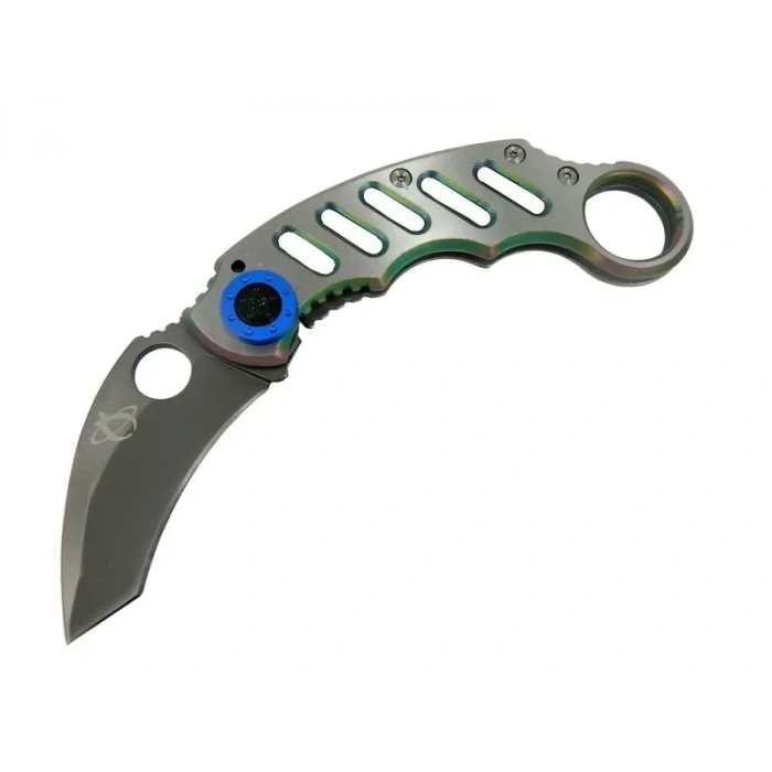 X05bl Gümüş Karambit 17 Cm - Metal Saplı, Manuel