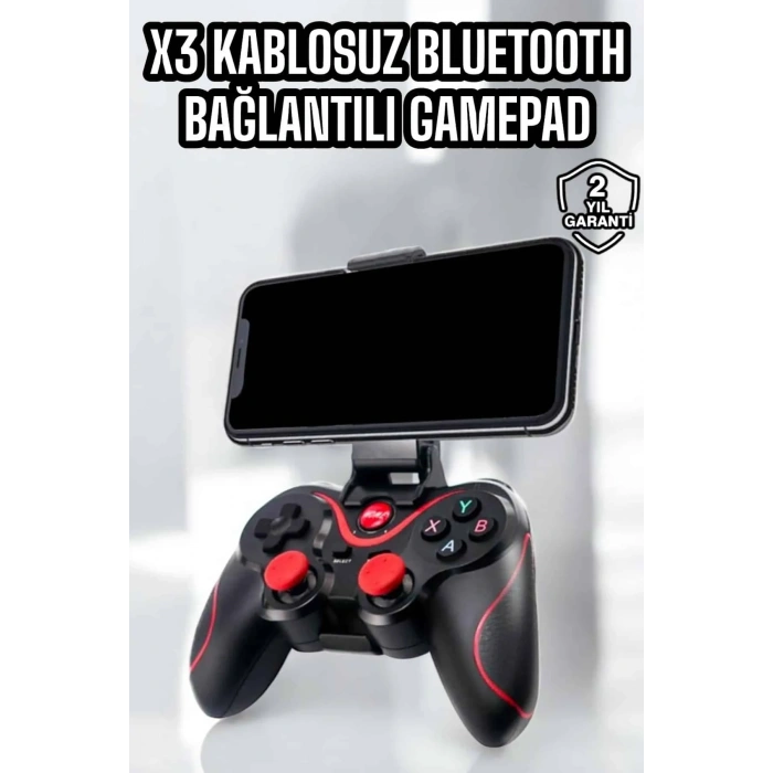 X3 Gamepad Oyun Kolu Bluetooth Bağlantılı Gamestick Android Uyumlu