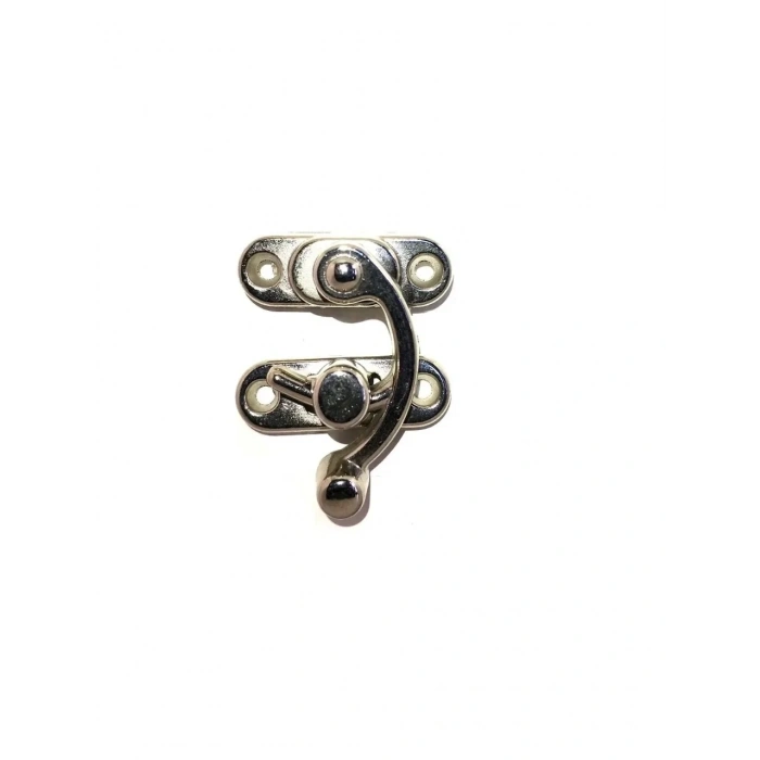 Yay Gözü, Ahşap Kutu Klipsi - Küçük 28x33 Mm, Nikel 1 Adet