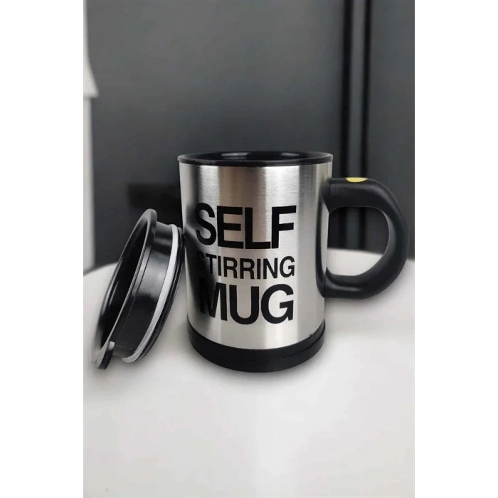 Yazılı Mug Kupa Karıştırıcı Özelliği Ve Paslanmaz Çelik