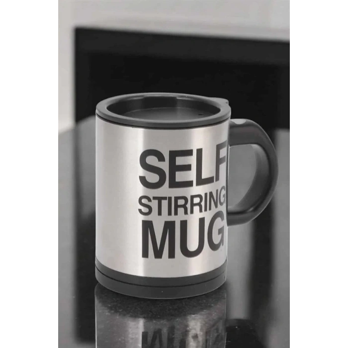 Yazılı Mug Kupa Karıştırıcı Özelliği Ve Paslanmaz Çelik