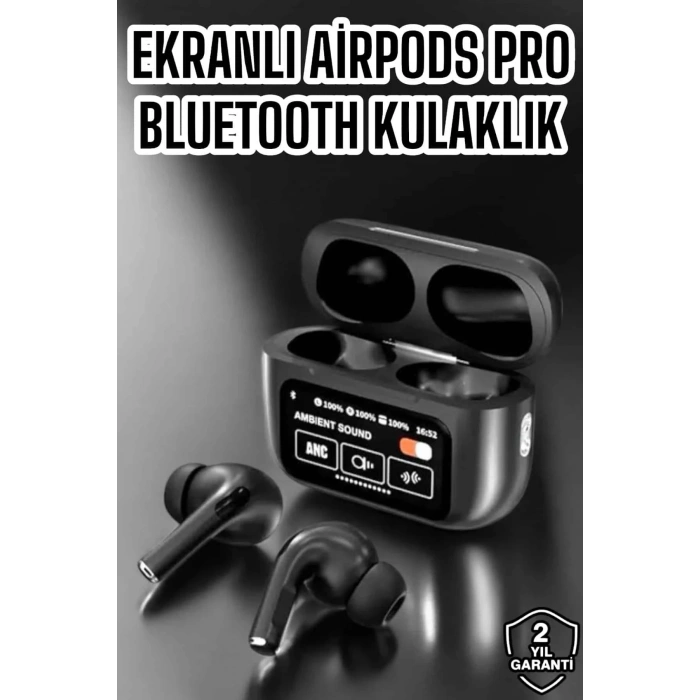 Yeni Nesil Bluetooth Kulaklık Ekranlı Yüksek Ses Kaliteli Uzun Şarj Süreli