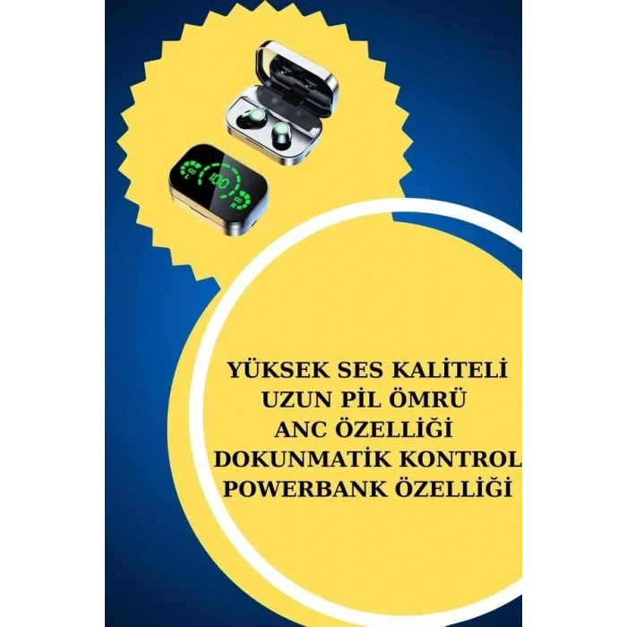 Yeni Nesil Kaliteli Akıllı Saat Ve Kablosuz Bluetooth Kulaklık  Yüksek Ses Kaliteli