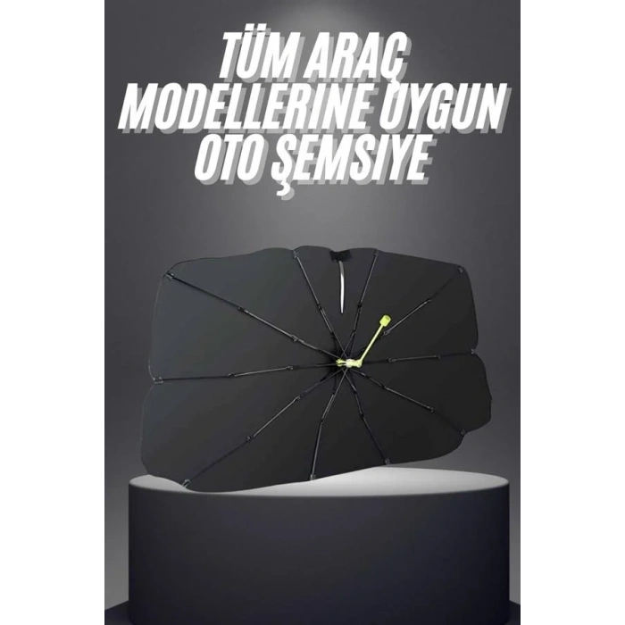 Yeni Nesil Tüm Araç Modellerine Uygun Oto Şemsiye Katlanabilir Uv Işınlarına Karşı